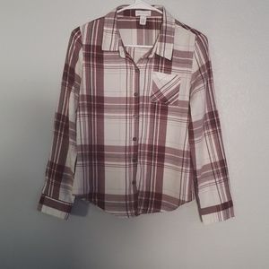 🔴 2 for $10   Full Tilt Plaid Button Shirt